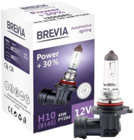 Автолампа Brevia Power +30% H10 PY20d 45 W прозора 12050PC