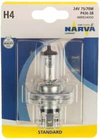 Автолампа Narva Standard H4 P43t-38 70 W 75 W прозрачная 488924000