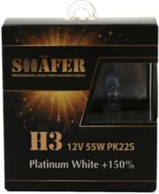 Автолампа Shafer Platinum White +150% H3 PK22s 55 W прозора SL3003P