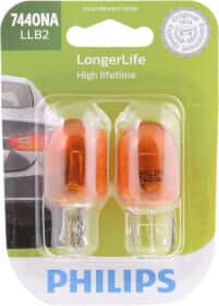 Автолампа Philips LongerLife WY21W WX3x16d 25 W помаранчева 7440NALL