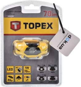Налобний ліхтар Topex 94W390 Налобний ліхтар Topex 94W390