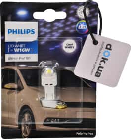 Автолампа Philips Ultinon Pro3100 W16W W2,1x9,5d 1,8 W біла 11067CU31B1