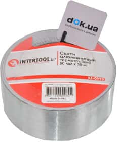 Металізований скотч Intertool KT0993 50 мм x 5 м Металізований скотч Intertool KT0993 50 мм x 5 м