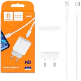 Сетевое зарядное устройство Denmen DC06 DMDC06LWH 20 Вт
