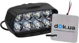 Додаткова LED фара Vitol 00000048774 універсальна 12 W 8 діодів