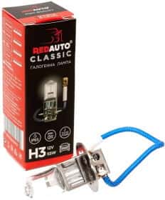 Автолампа Redauto Classic H3 PK22s 55 W прозора HBS-H3 Автолампа Redauto Classic H3 PK22s 55 W прозора HBS-H3