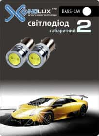 Автолампа Xenolux T4W BA9s 1 W синя 20045