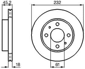 Тормозной диск Bosch 0 986 478 650