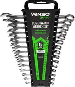 Набір ключів ріжково-накидних Winso Pro-Series 900115 6-22 мм 15 шт