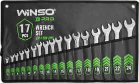 Набір ключів ріжково-накидних Winso Pro-Series 900117 6-24 мм 17 шт