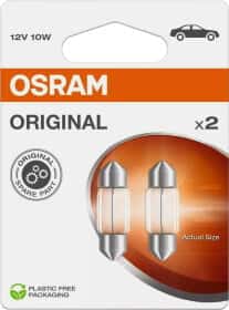 Автолампа Osram Original C10W SV8,5-8 10 W прозора 6438-2BL