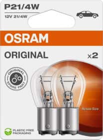 Автолампа Osram Original Line P21/4W BAZ15d 4 W 21 W прозрачная 7225-2BL