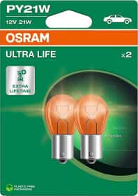 Автолампа Osram Ultra Life PY21W BAU15s 21 W помаранчева 7507ULT-2BL