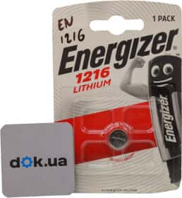Батарейка Energizer EN1216 CR1216 1 шт Батарейка Energizer EN1216 CR1216 1 шт