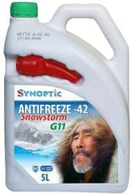 Готовий антифриз Synoptic Snowstorm G11 зелений -42 °C Готовий антифриз Synoptic Snowstorm G11 зелений -42 °C