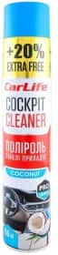 Поліроль для салону Carlife Cockpit Cleaner кокос 750 мл Поліроль для салону Carlife Cockpit Cleaner кокос 750 мл