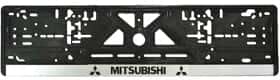 Рамка номерного знака Vitol 3391 колір чорний на Mitsubishi