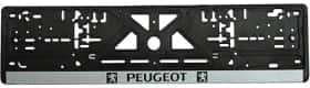 Рамка номерного знака Vitol 18424 цвет черный на Peugeot