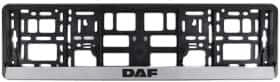 Рамка номерного знака Carlife NH520 колір чорний на DAF