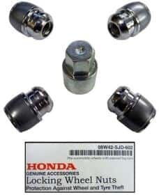 Комплект гайок-секреток із ключем Honda 08w42sjd602 Комплект гайок-секреток із ключем Honda 08w42sjd602
