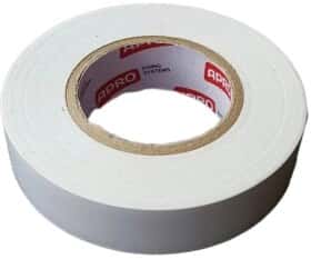 Ізоляційна стрічка Apro et20white біла ПВХ 17 мм x 20 м