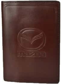 Портмоне-органайзер Poputchik 5141-038P з логотипом Mazda колір коричневий