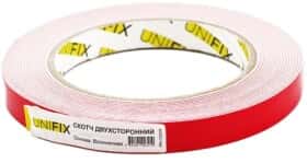 Двухсторонний скотч UNIFIX PN-1205W на полиэтиленовой основе 12 мм Х 5 м