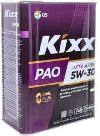 Моторное масло Kixx PAO A3/B4 5W-30 синтетическое