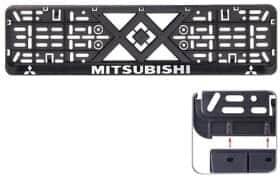 Рамка номерного знака Vitol 50268 колір чорний на Mitsubishi