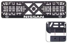 Рамка номерного знака Vitol 50269 колір чорний на Nissan