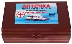 Аптечка автомобильная Vitol АМА-1 в жестком чехле 29488 Аптечка автомобильная Vitol АМА-1 в жестком чехле 29488