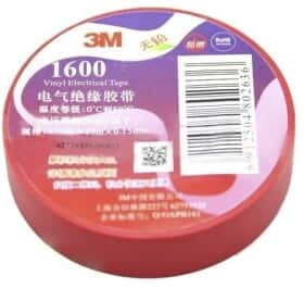 Изолента 3M 1600 46744 красная ПВХ 18 мм х 20 м