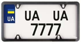 Рамка номерного знака Carlife NH470 колір чорний матовий Рамка номерного знака Carlife NH470 колір чорний матовий