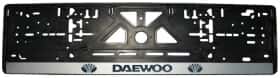 Рамка номерного знака Alca 50496 цвет чёрный с серебристым на Daewoo