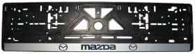 Рамка номерного знака Alca 50501 цвет чёрный с серебристым на Mazda Рамка номерного знака Alca 50501 цвет чёрный с серебристым на Mazda