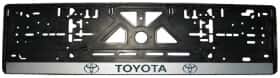 Рамка номерного знака Alca 50511 цвет чёрный с серебристым на Toyota