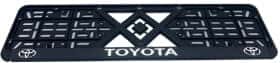 Рамка номерного знака Alca 97901 колір чорний на Toyota