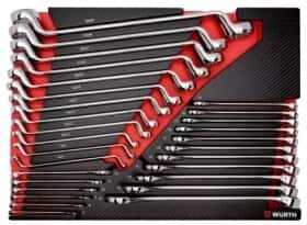 Набор ключей рожково-накидных Würth Zebra 0965905927 6x7-30x34 мм, 7-19 мм 29 шт