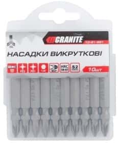 Набір бит Granite 10-91-651 10 шт.