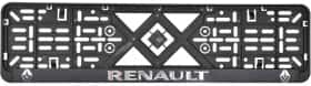 Рамка номерного знака Eurotermix 45570 колір чорний на Renault Рамка номерного знака Eurotermix 45570 колір чорний на Renault