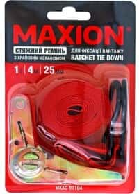 Стяжной ремень Maxion 1 т 4 м МXAC-RT104 Стяжной ремень Maxion 1 т 4 м МXAC-RT104