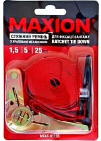 Стяжной ремень Maxion 1.5 т 5 м МXAC-RT105 Стяжной ремень Maxion 1.5 т 5 м МXAC-RT105
