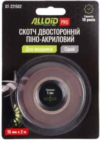 Двухсторонний скотч Alloid DT-221502 на пено-акриловой основе 15 мм х 2 м