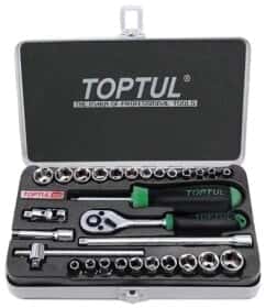 Набор торцевых головок и комплектующих Toptul gcad2902 1/4" (29 пр.)