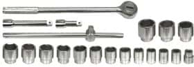 Набор торцевых головок и комплектующих Vorel 58150 3/4" (20 пр.)