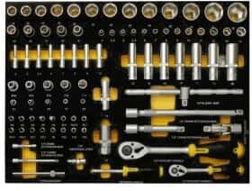 Набір торцевих головок та компонентів Starline NRF1ETR27 1/2", 1/4" (85 пр.)