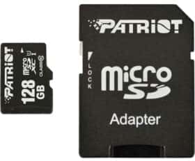 Карта памяти Patriot LX Series microSDXC 128 ГБ с SD-адаптером