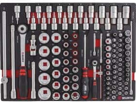 Набір торцевих головок та компонентів Würth 0965905922 1/2", 1/4" (108 пр.)