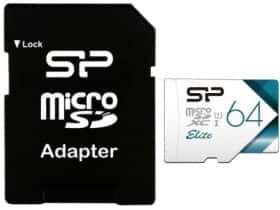 Карта памяти Silicon Power Elite White microSDXC 64 ГБ с SD-адаптером