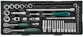 Набор торцевых головок и комплектующих Jonnesway s04h3157sp 1/4", 3/8" (56 пр.)
